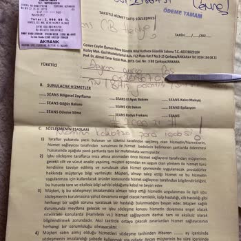 Hilal Kutluca Güzellik Salonu Ankara'daki Güzellik Salonu İşletmesi Hakkındaki Müşteri Şikayeti