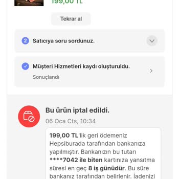 Hepsiburada Ürün İptali Ve İade Süreci