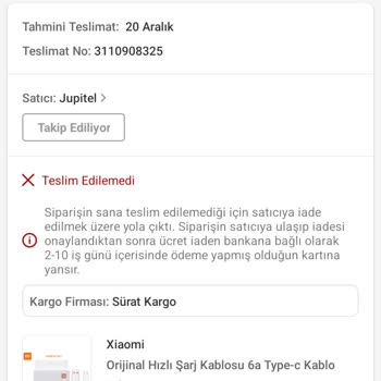 Trendyol Satıcılarının Güvensiz Ve Sorumsuz Olması Ve Sürat Kargo