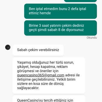 Queencasino Güven Sorunu: Para Çekiminde Hesap Kapatma