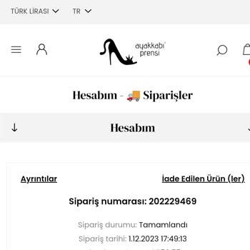Ayakkabı Prensi Ücretimi İade Etmedi
