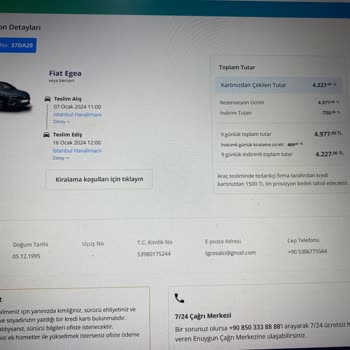 B2CAR Aracı Vermedi