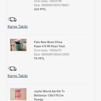 English Home TV Battaniyesi Sipariş Gönderilmemesi