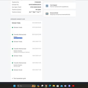 Trendyol Express 12 Saatte Kargo Teslimatı Yapılamadı