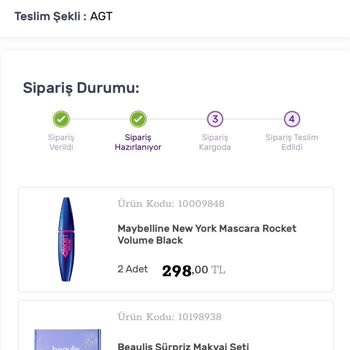 Gratis Geciken Kargo, Gönderilmeyen Ürünler