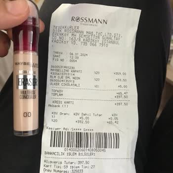 Rossmann İade Talep Ediyorum