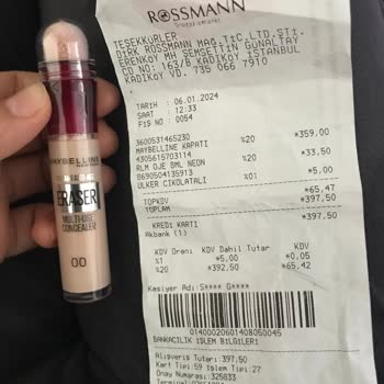 Rossmann İade Talep Ediyorum