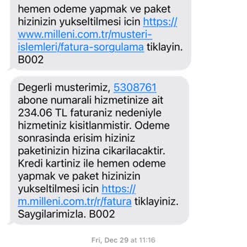 Millenicom İnternet Hizmetleri, İptal