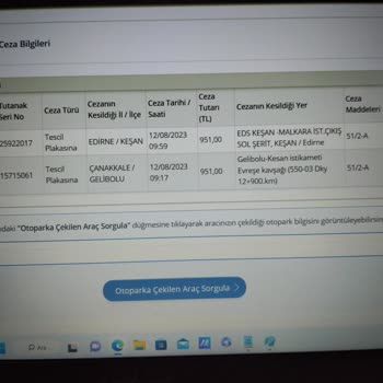 Emniyet Genel Müdürlüğü Tebliğ Edilmeyen Trafik Cezaları