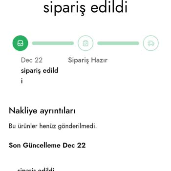 Veridie Hala Kargoya Dahi Verilmedi