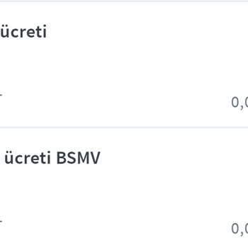 Paraf Kart Ücreti