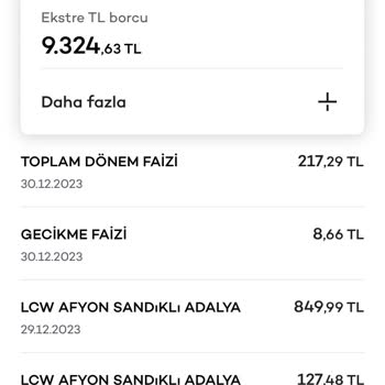 Akbank Kredi Kartı Dönem Ve Gecikme Faizi Yansıtılması