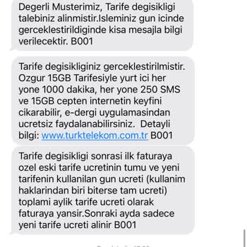 Türk Telekom İstemediğim Pakete Dahil Edildim Eski Paketime Fazla Ücret Alındı