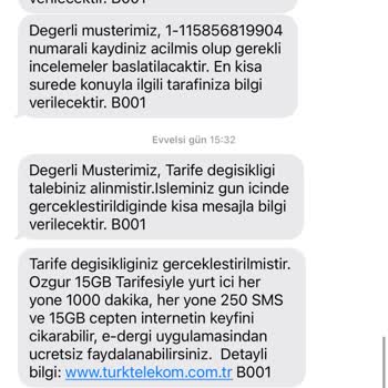 Türk Telekom İstemediğim Pakete Dahil Edildim Eski Paketime Fazla Ücret Alındı
