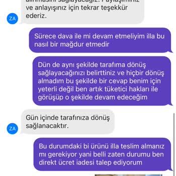 Getir Küflü Ürün İade Mağduriyeti