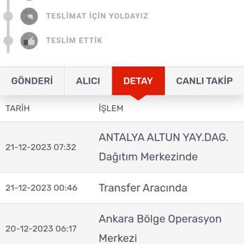 KARGOMsende Teslim Edilmeyen Sipariş
