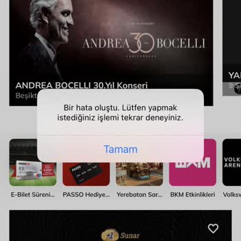 Passolig Paso Uygulaması Giriş Hatası