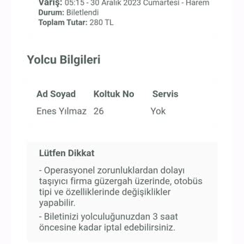 Ben Turizm Şikayetim Var İade İstiyorum