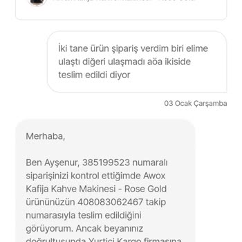 Hepsiburada Eksik Ürün Gönderimi