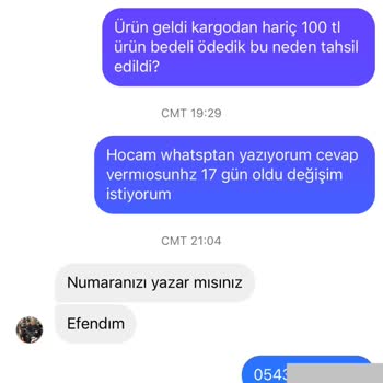 Lacossosman55 (Instagram) Online Alışverişte Değişim Problemi Ve Müşteri Hizmetleri İletişim Sorunu