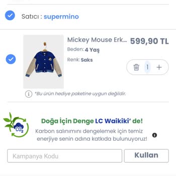 LCW Online Ürün Fiyat Tutarsızlığı