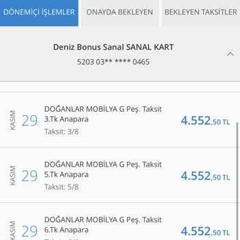 Denizbank Bilgim Dışında Taksitlerimi İptal Etti