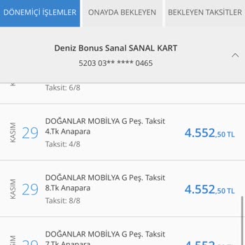 Denizbank Bilgim Dışında Taksitlerimi İptal Etti