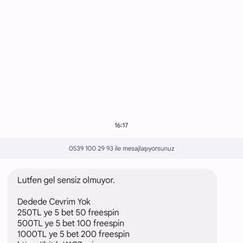 Betpool Rahatsız Edici Mesajlar