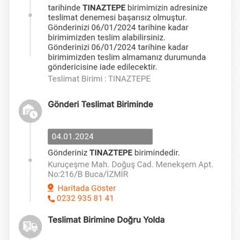 MNG Kargo İzmir Tınaztepe Şubesi SIkıntılı!