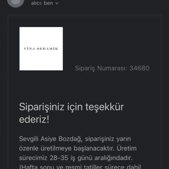 Vina Seramik Siparişim Nerede? İletişimsizlik Sorunu!