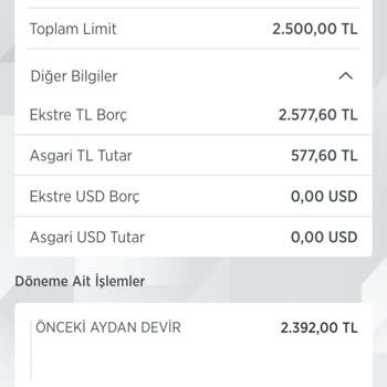 Ziraat Bankası Ziraat Kart Borcumu Ödememe Rağmen Önceki Aydan Borç Devri?