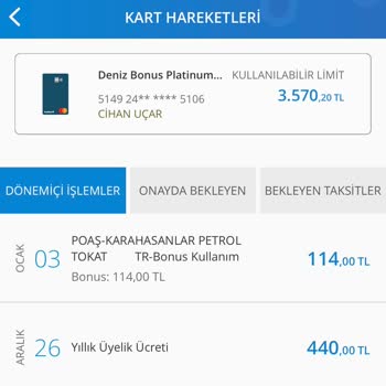Denizbank Yıllık Kart Aidat İadesi