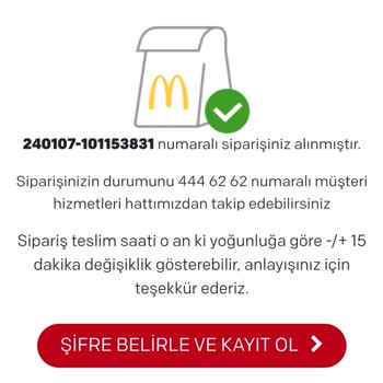 McDonald's'sın Ödenen Siparişi Getirmemesi