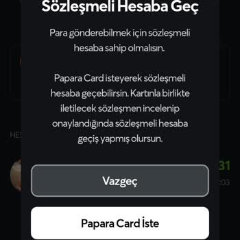 Papara Kartım Olmasına Rağmen Algılamaması