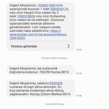 Koçtaş Avize İadesi Ve Hizmet