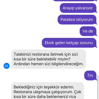 Getir-Popeyes Eksik Ürün Şikayeti