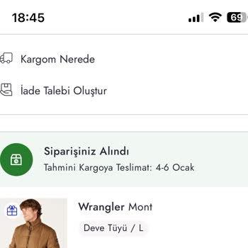 Boyner Ürünü Kargolama Süresi Geçmesi