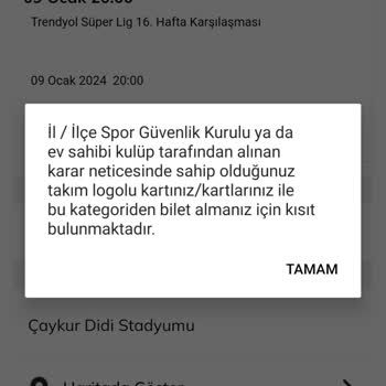 Passolig Üzerinden Bilet Alamıyorum.