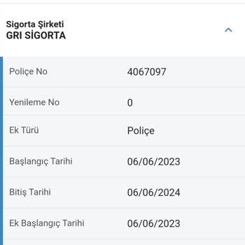Gri Sigorta Kaskom İptal Edildi