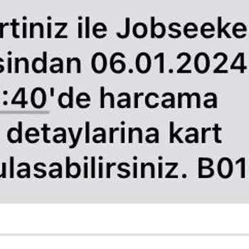 Jobseeker Kartımdan İznim Olmadan Para Çekimi Yapılmış İadesini İstiyorum