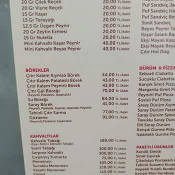 Mall Of İstanbul Simit Sarayı İki Börek 300 TL!