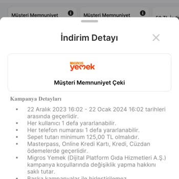Migros Müşteri Memnuniyeti Kupon Kodu Sorunu!