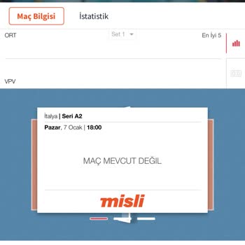 misli Maç Mevcut Değil