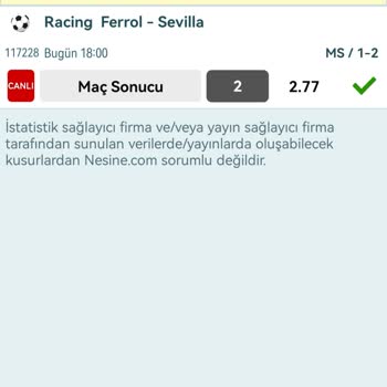 Nesine Bahis Sitesinde Tutan Kuponumun İptal Edilmesi