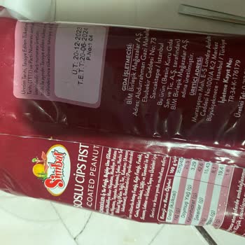 BİM İçi Çürüklü Soslu CIP Fıstık