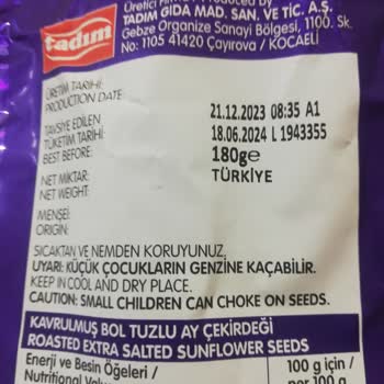 Tadım Gıda Çekirdeğin İçinden Çıkan Cisim