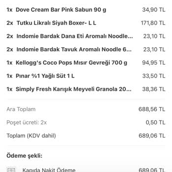 Yemeksepeti Mahalle Sipariş Sorunları Yanlış Sipariş