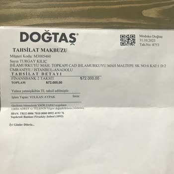 Doğtaş Mobilya Ürün Teslim Edilmesi