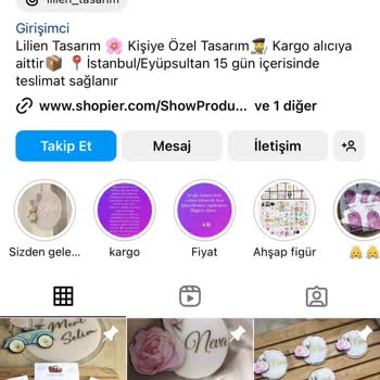 Lilien Tasarım (Instagram:Lilien_tasarim) Ürün Sipariş Sonrası Asla Satıcıya Ulaşılamıyor