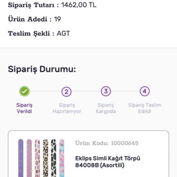 Gratis Sipariş Alındı Uzunluğu
